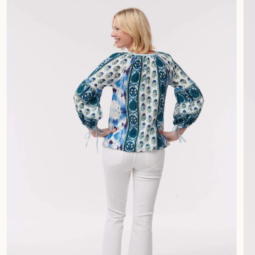 D'ascoli Patchwork-Effect Creole Blouse - image 2